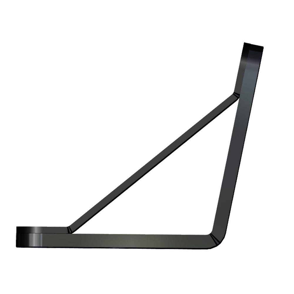 PowerPole Deck Mount  0 Setback  6 Rise  Black PKBD04UBK