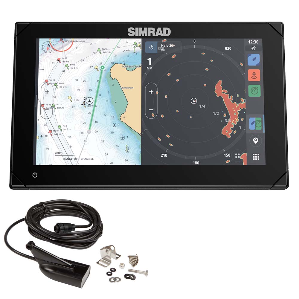 Simrad NSX 3009 9 Combo Chartplotter  Fishfinder wHDI Transducer 00015372001